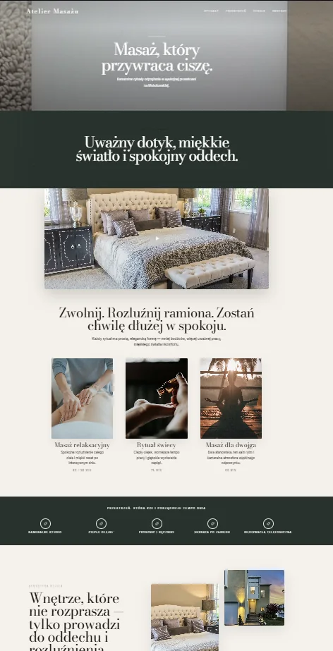 Massage that restores calm