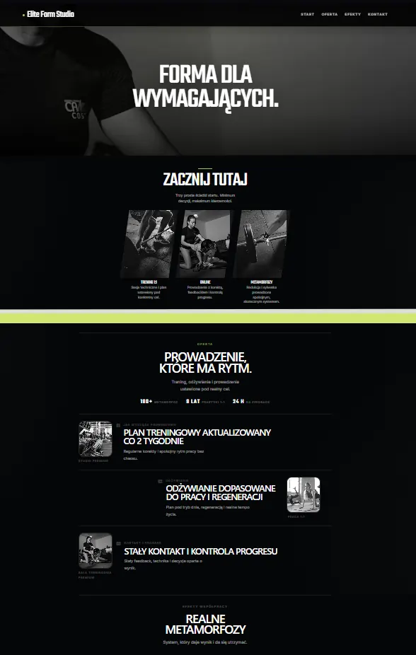 Website project TP12 - Personal trainer - project 12