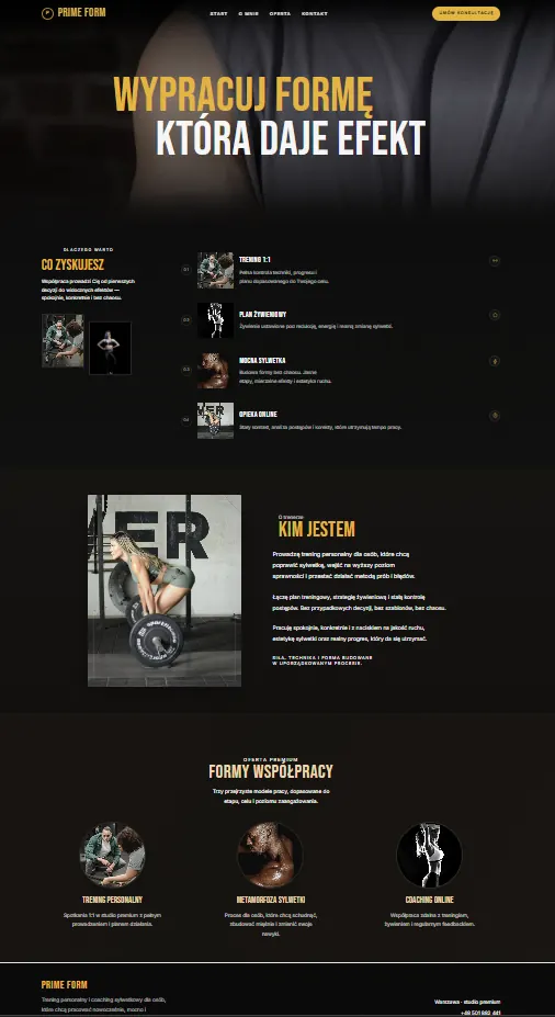 Website project TP4 - Personal trainer - project 4