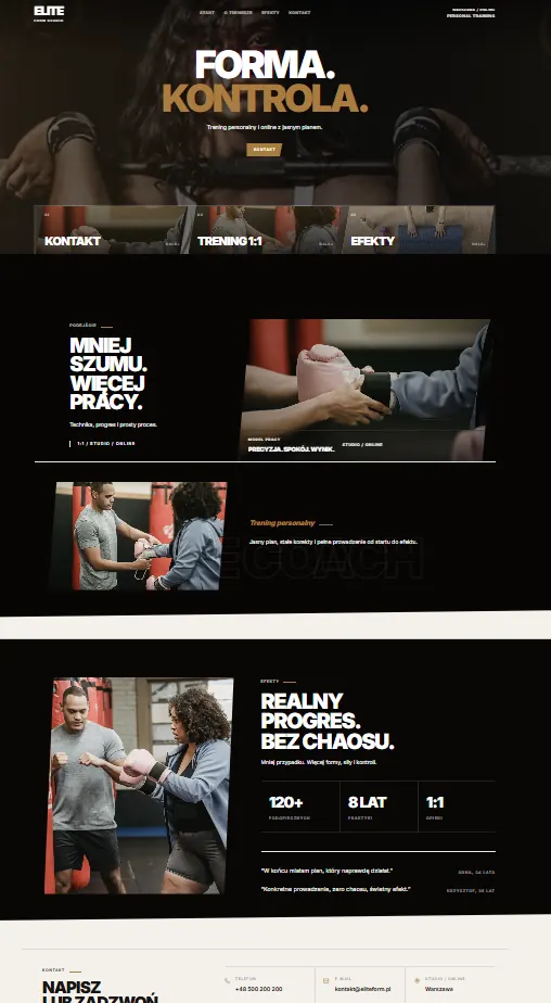 Website project TP5 - Personal trainer - project 5