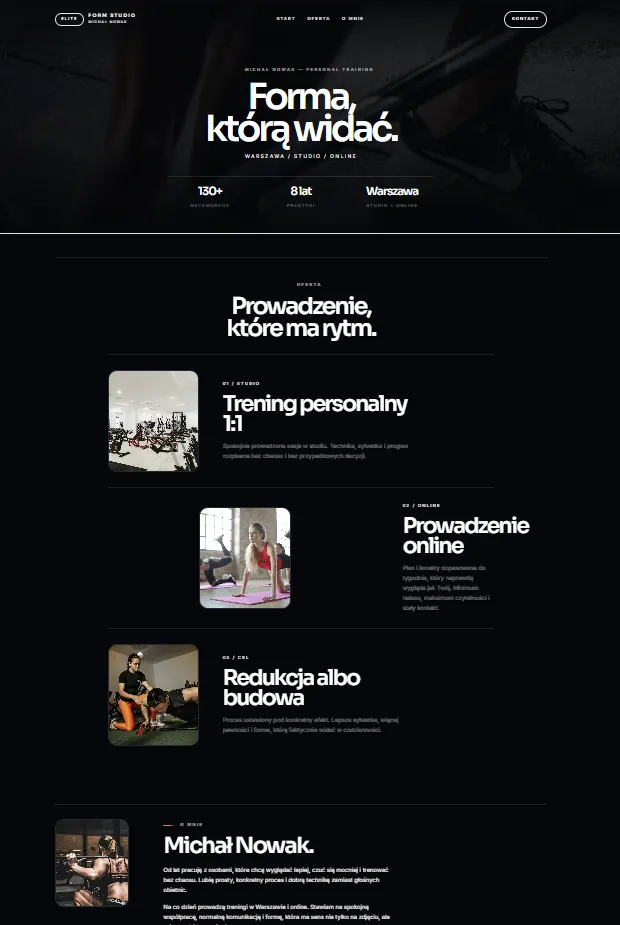 Website project TP9 - Personal trainer - project 9